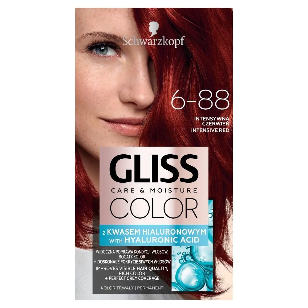 Gliss Color боја за косу, 6-88 црвено светло смеђа