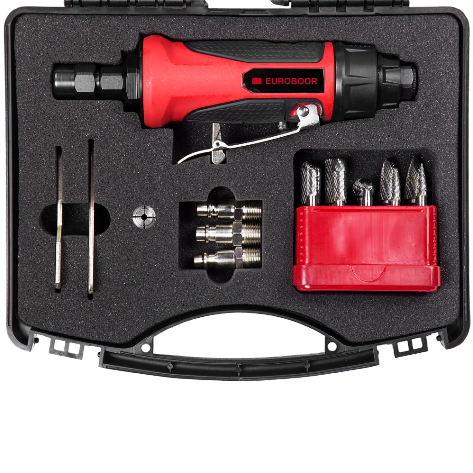 Euroboor 30514100005004 ADG.2S-SET Pneumatisk rettslipersett + 10 kuttere