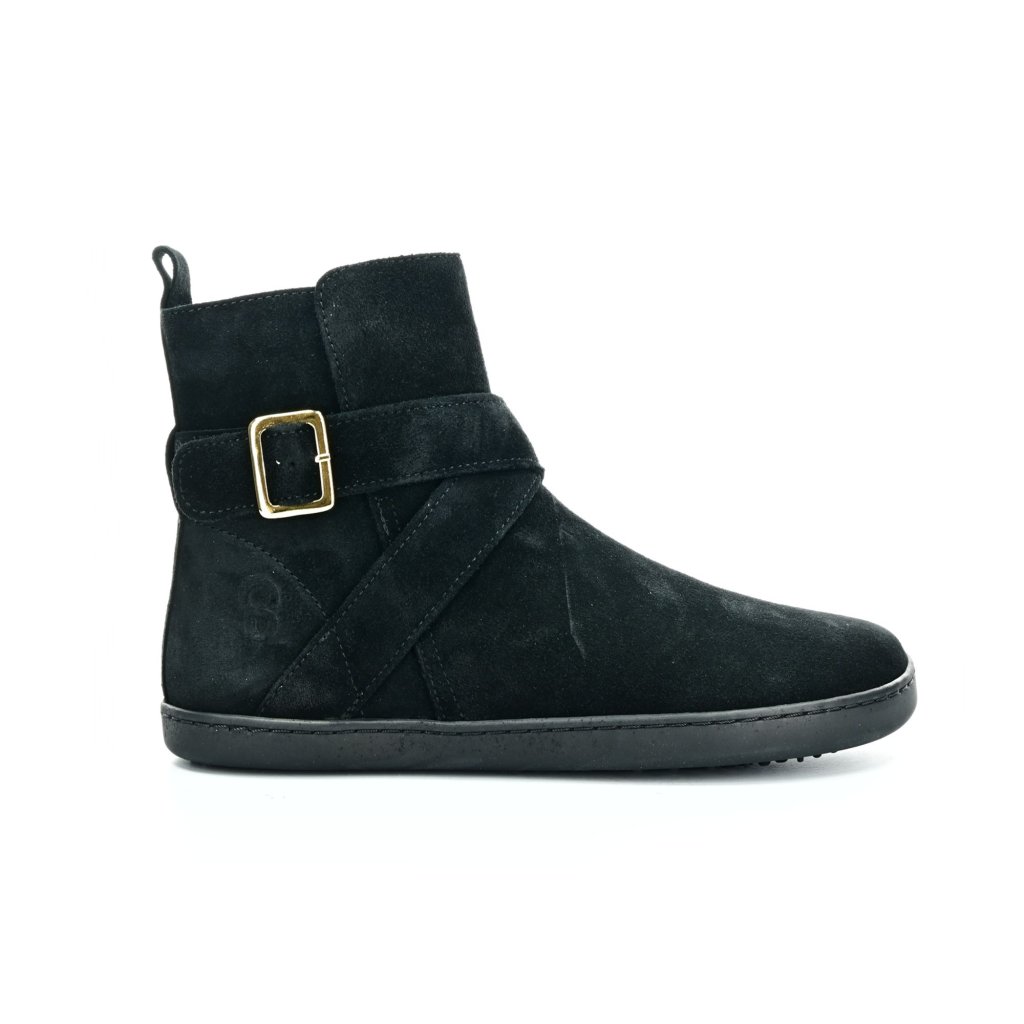 Shapen Divine Black Suede Barfußstiefeletten