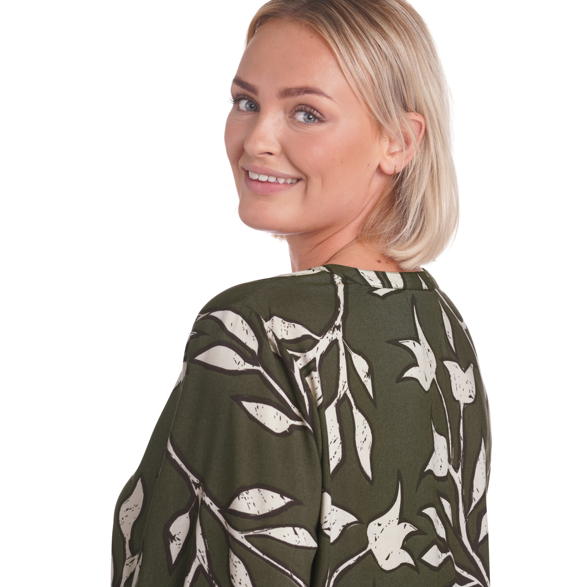 Damen Bluse mit floralem Allover-Motiv