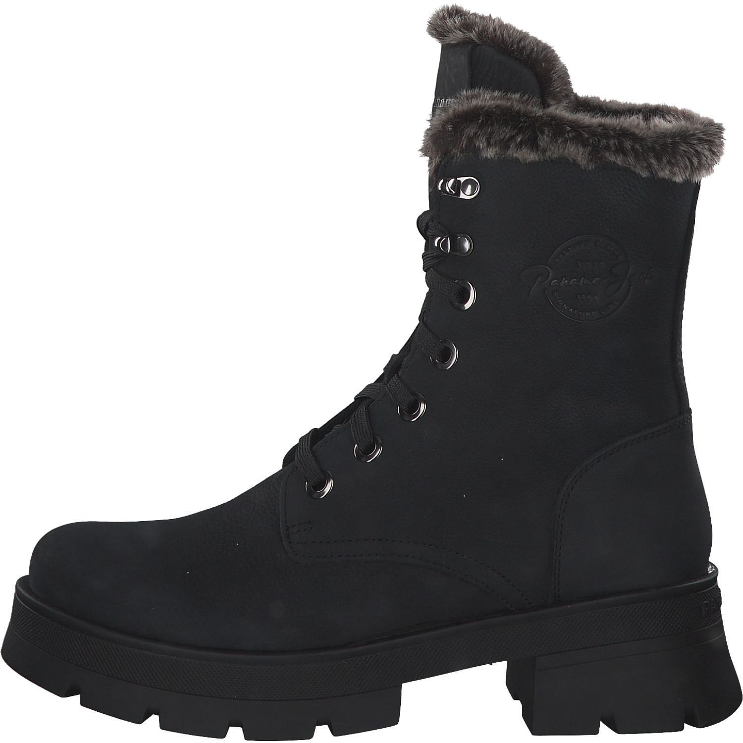 Panama Jack Clare B, Schnürstiefel, Damen, Schwarz (Negro/Black)