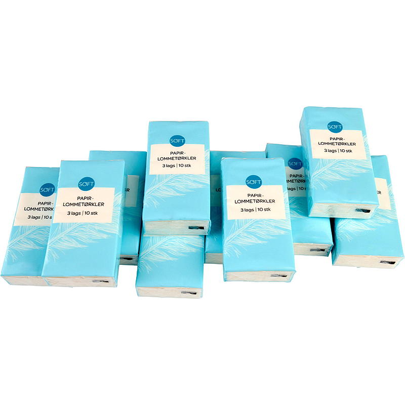 Soft Lommetørkle 10-pk soft