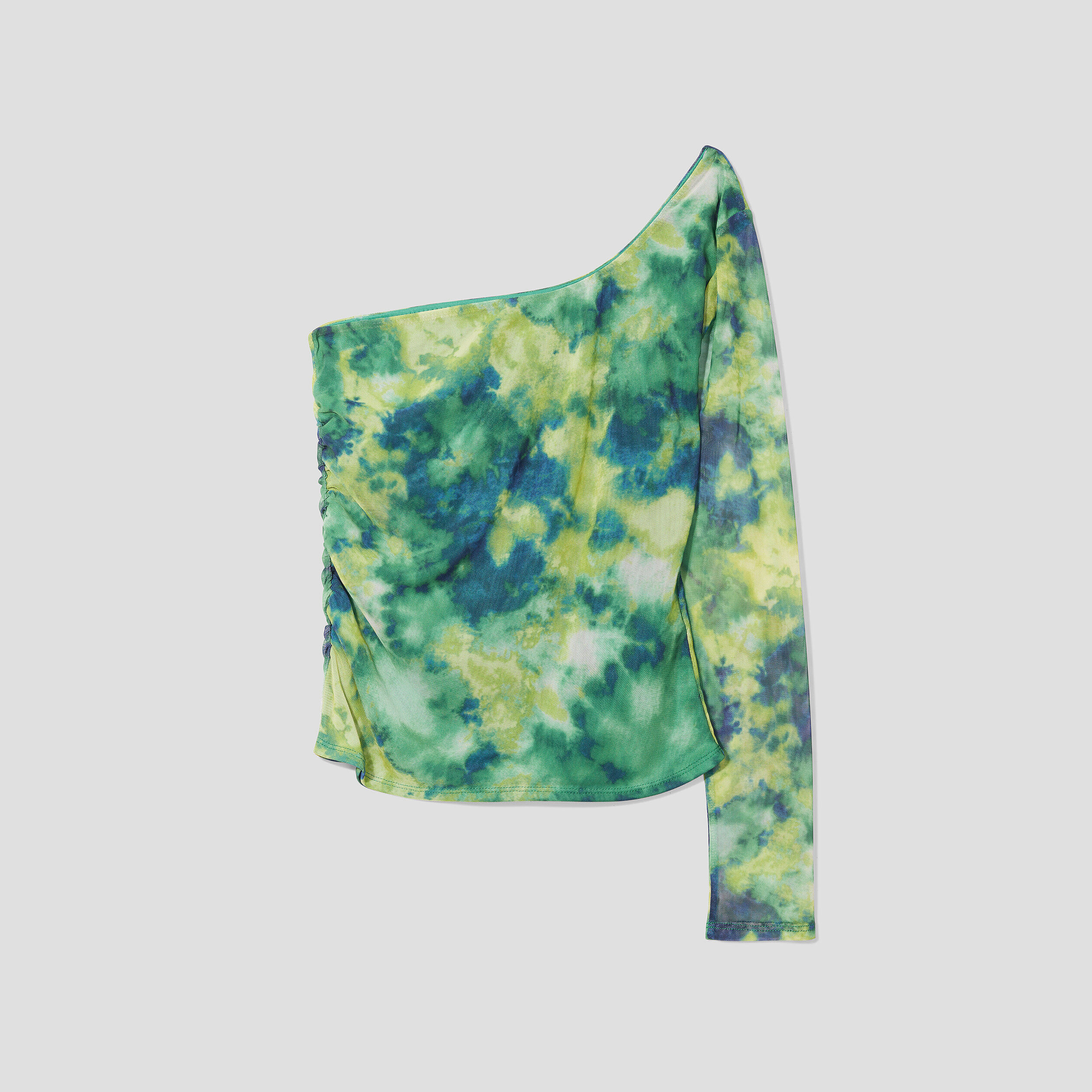 T-shirt asymétrique vert anis femme | Cache Cache