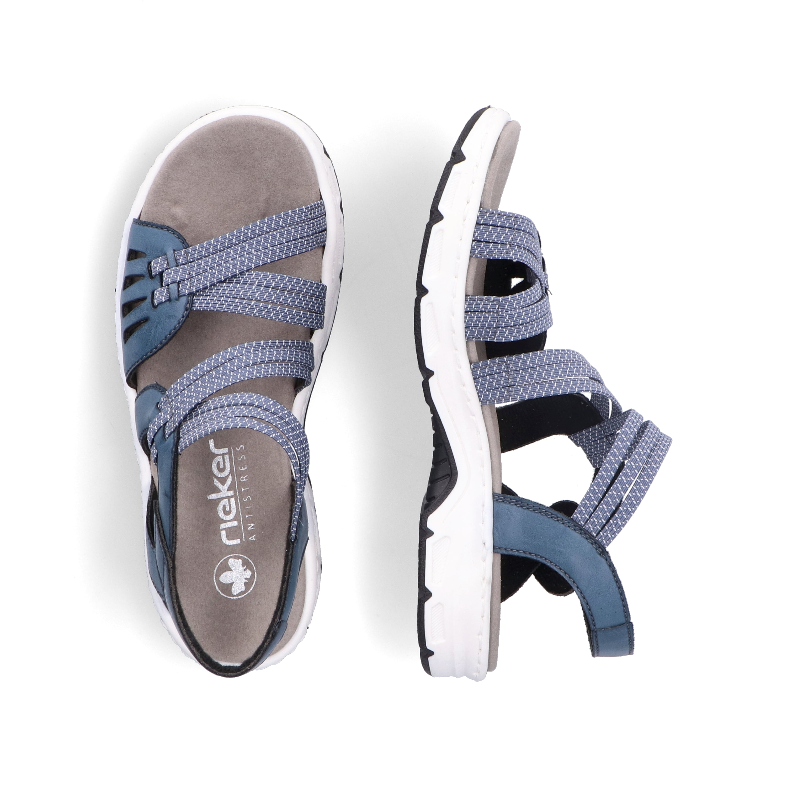 Rieker Damen Trekkingsandalen schieferblau