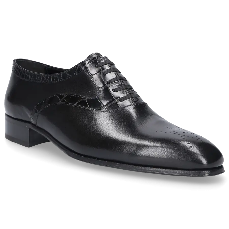 Artioli - Businessschuhe Oxford ZÜRICH Krokodilleder - schwarz