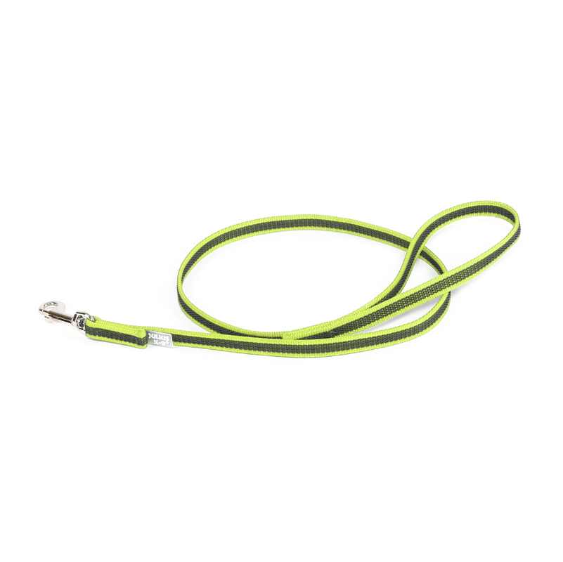 JULIUS-K9 Hundeleinen JULIUS-K9 Führleine 14mm Schlaufe 1 m neon gelb/ grau
