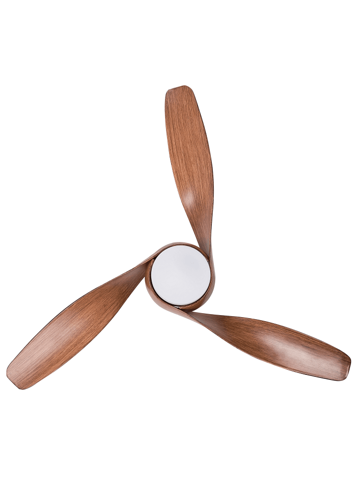 Beliani Deckenventilator mit Licht PARIA in Braun - (W) 110 x (H) 54 x (L) 110 cm günstig kaufen onesize