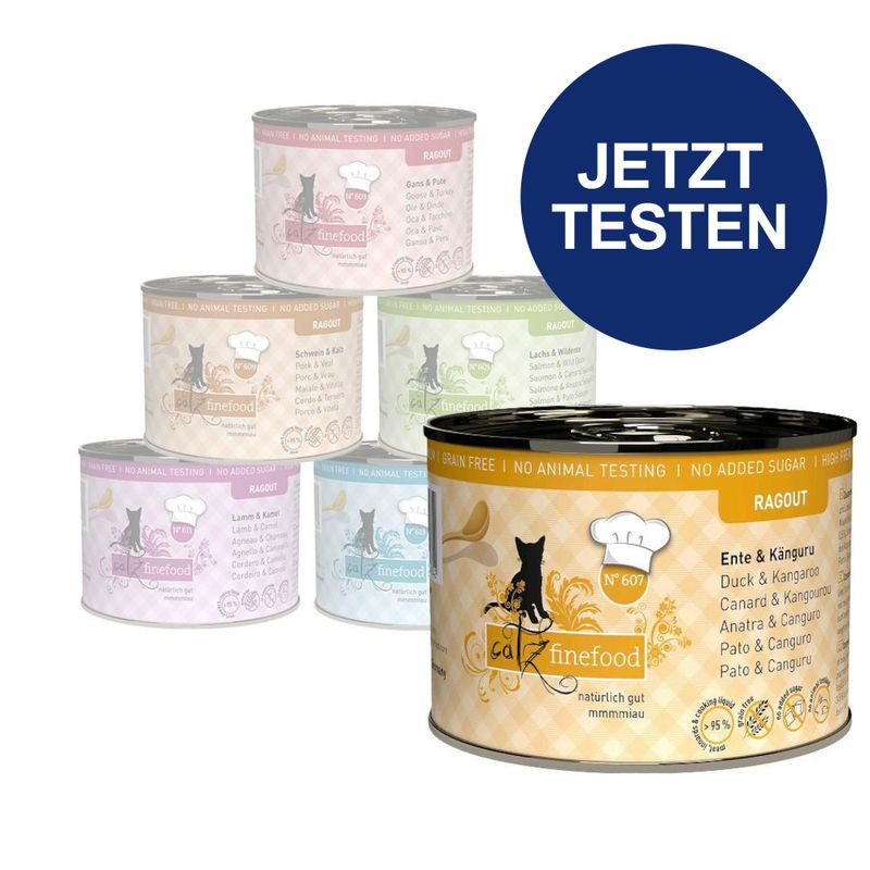 Probierpaket catz finefood Ragout 6 x 190 g