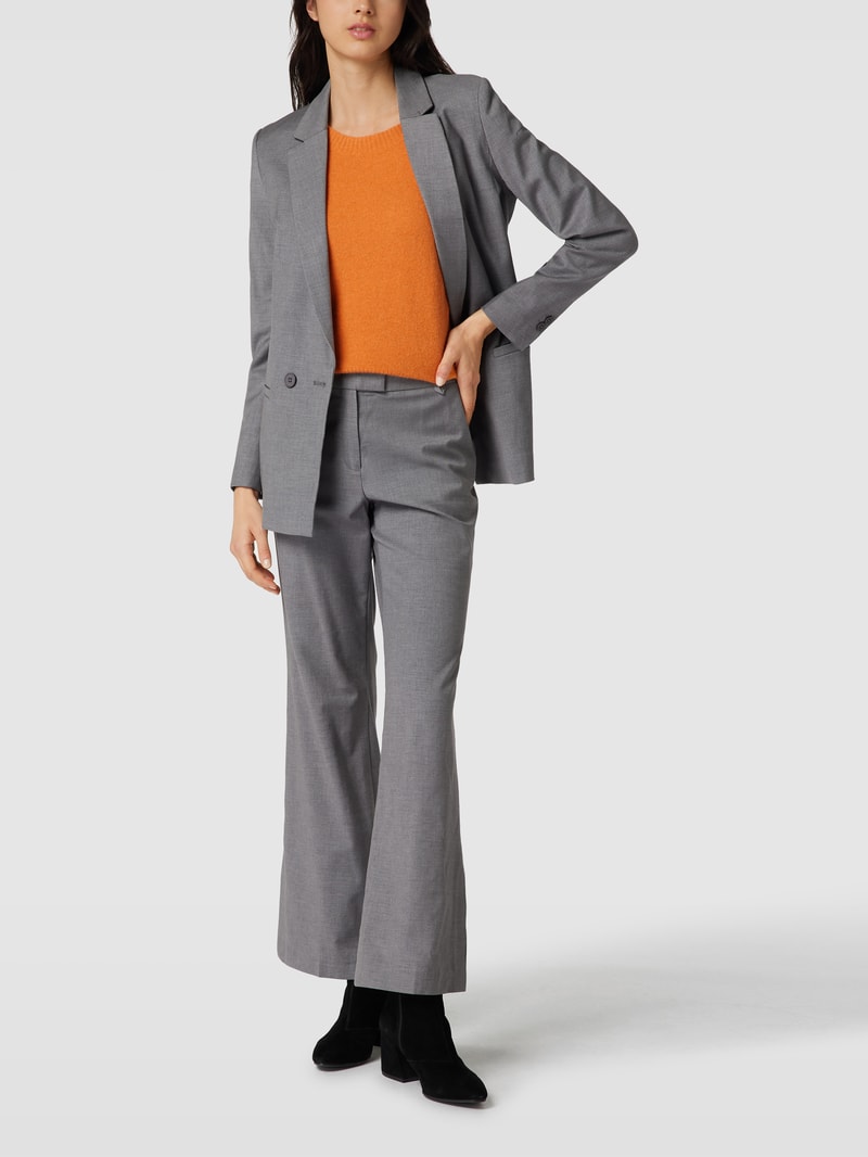 Blazer mit Reverskragen in mittelgrau