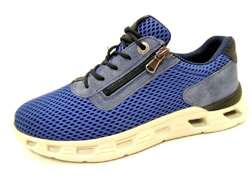 WALDLÄUFER Freizeit Schnürer blau