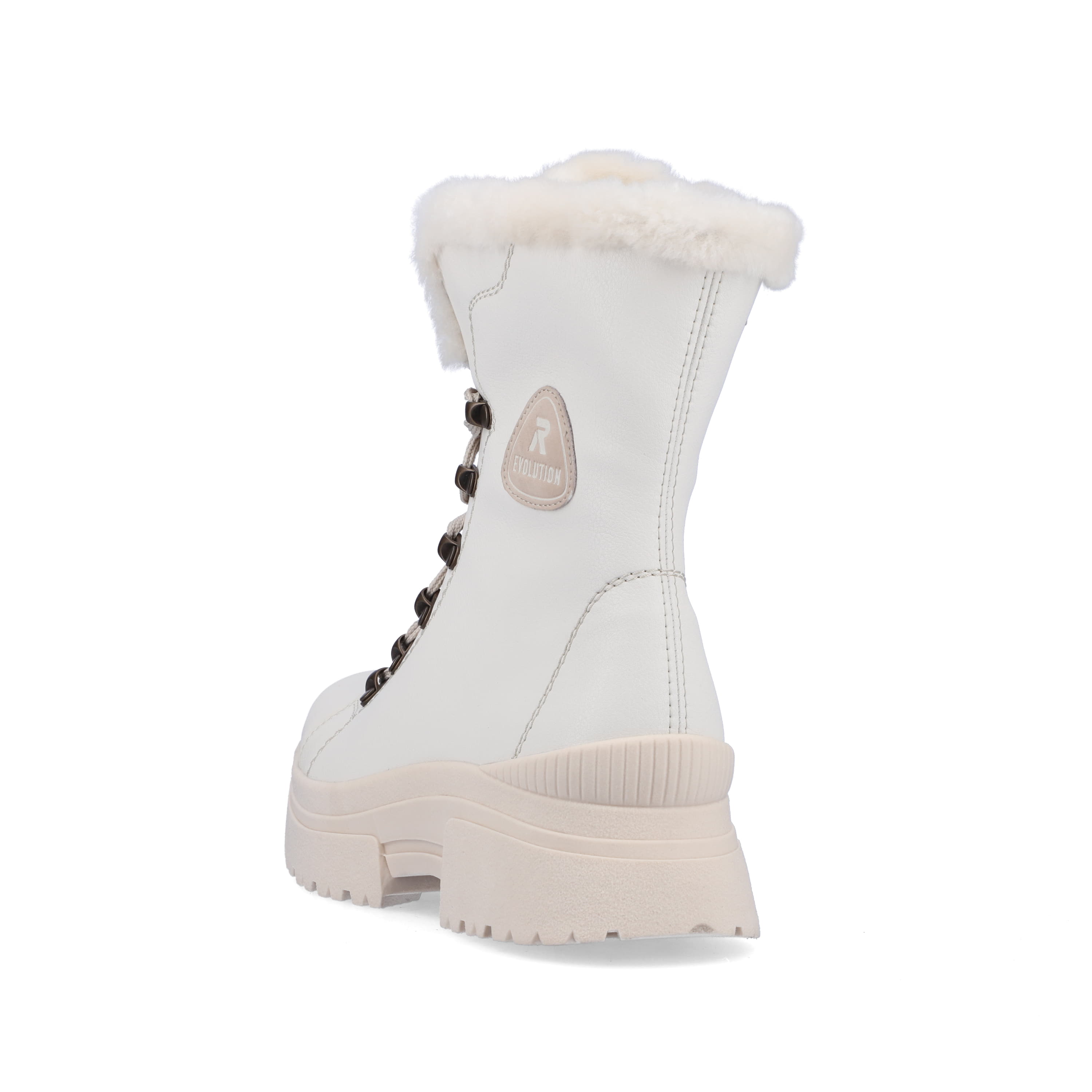 Rieker Damen Schnürstiefel frost white