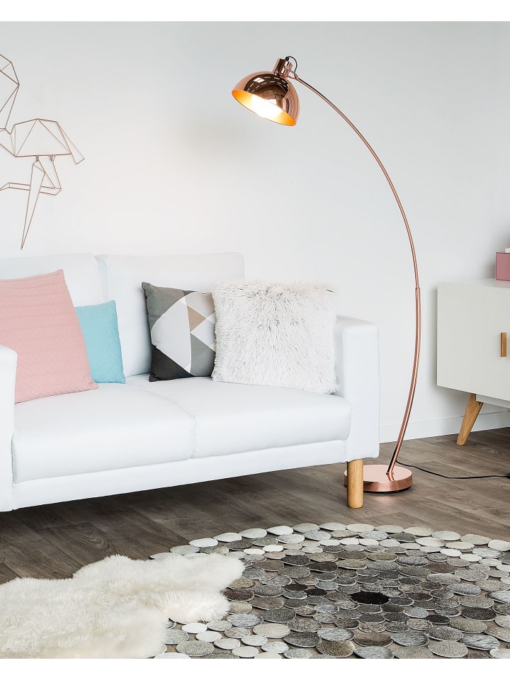 Beliani Stehleuchten DINTEL in Kupfer - (W) 25 x (H) 155 x (L) 25 cm günstig kaufen onesize