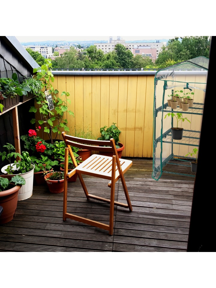 relaxdays Balkongewächshaus in Grün/ Transparent - (B)64 x (H)122 x (T)45 cm günstig kaufen onesize