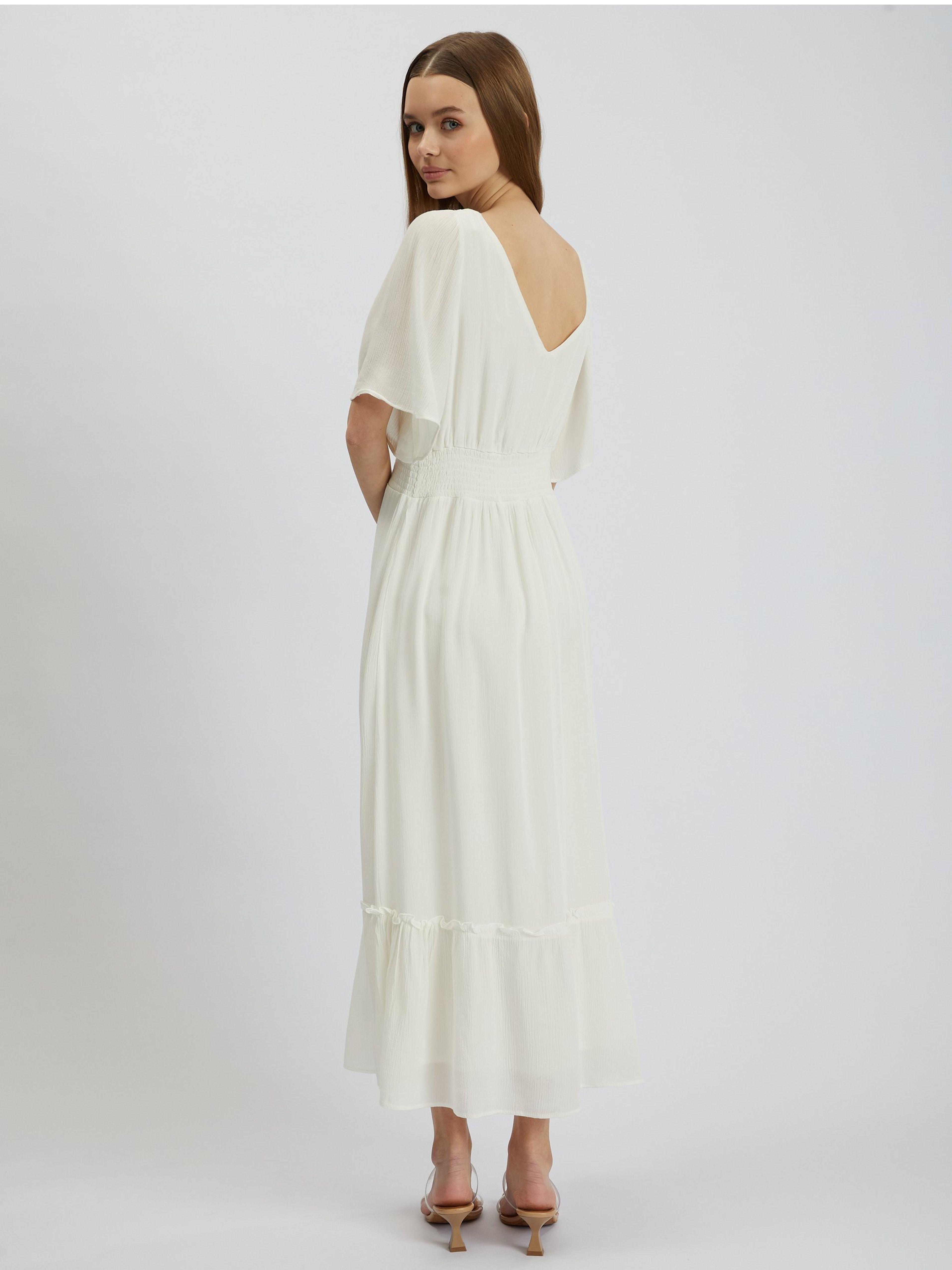 Cremefarbenes Damen-Maxikleid ORSAY
