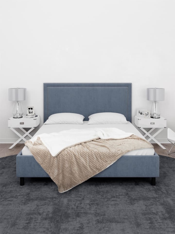 Aspero Flanell Kuscheldecke 150x200 cm Ezeiza in Taupe günstig kaufen 150 x 200 cm