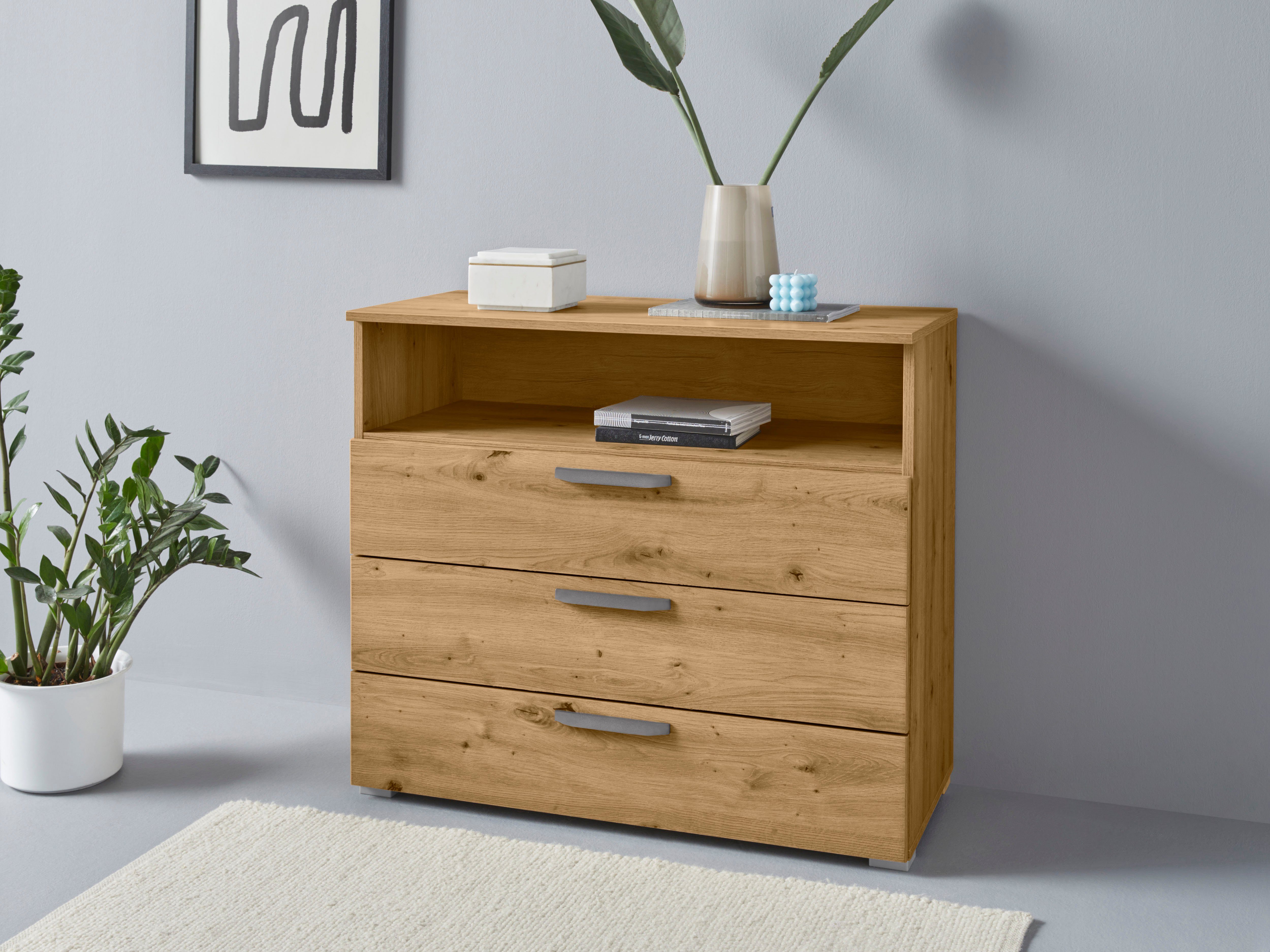 rauch Schubkastenkommode Oteli, Inkl. Schubkasten-Inneneinteilung aus Holz, einfache Montage