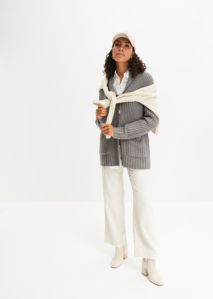 Strickjacke mit Taschen