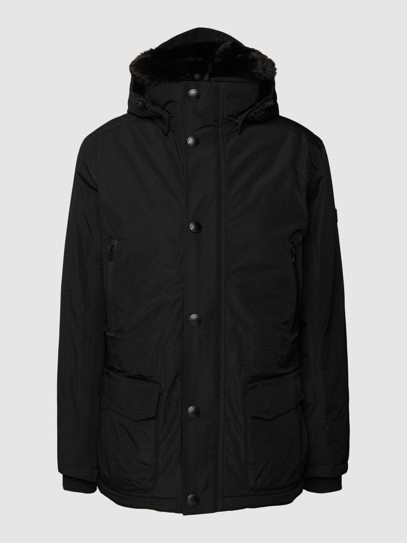 Funktionsjacke mit Reißverschlusstaschen Modell 'HALIFAX' in schwarz