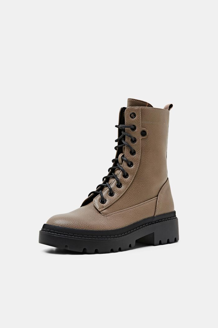 Schnürboots aus veganem Leder