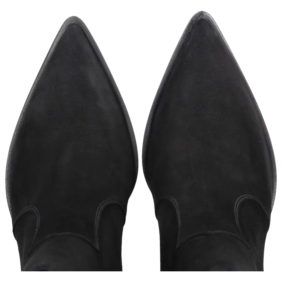 Gianvito Rossi - Stiefeletten DENVER Veloursleder - schwarz