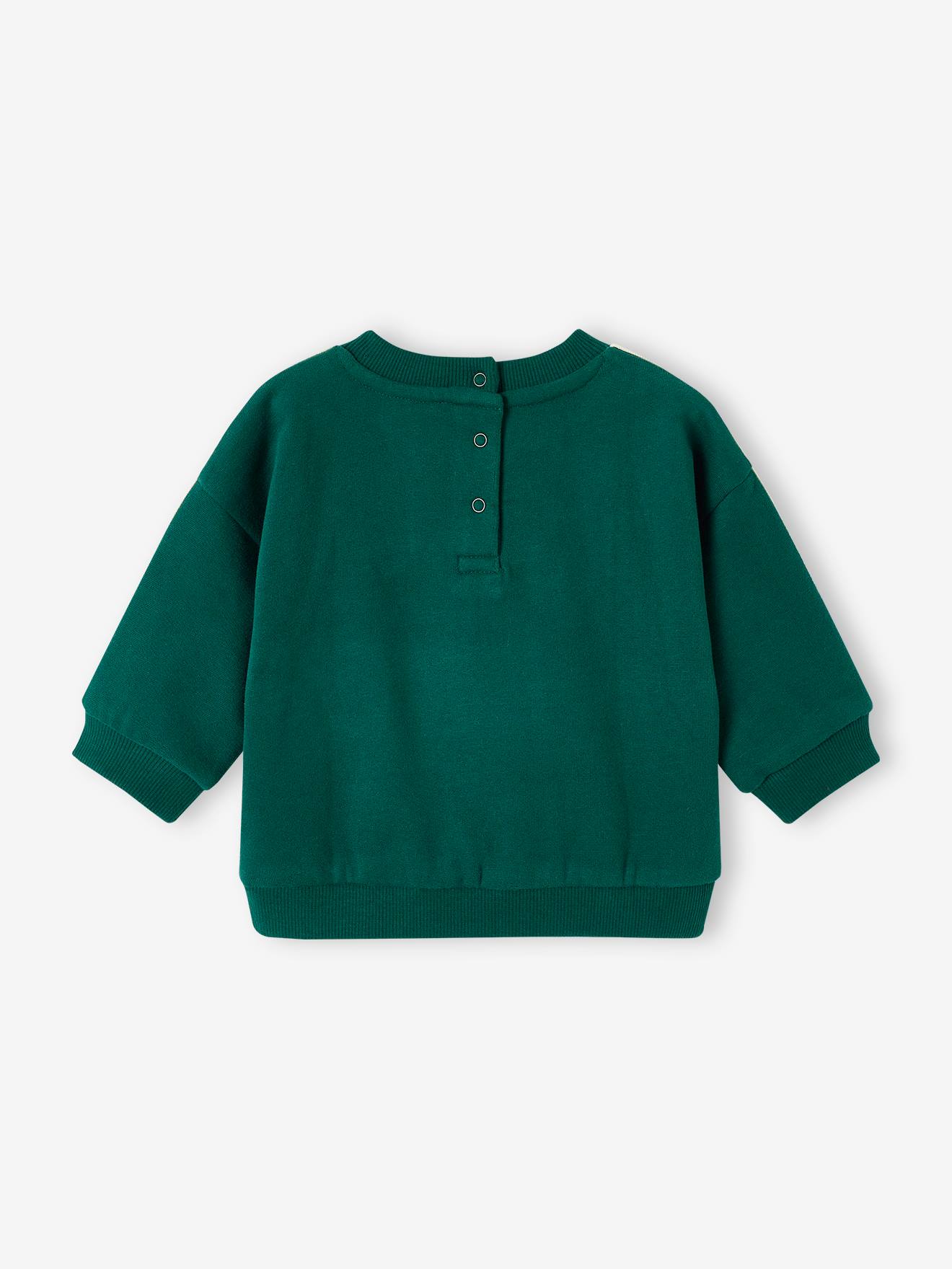 Sweat en molleton bébé vert