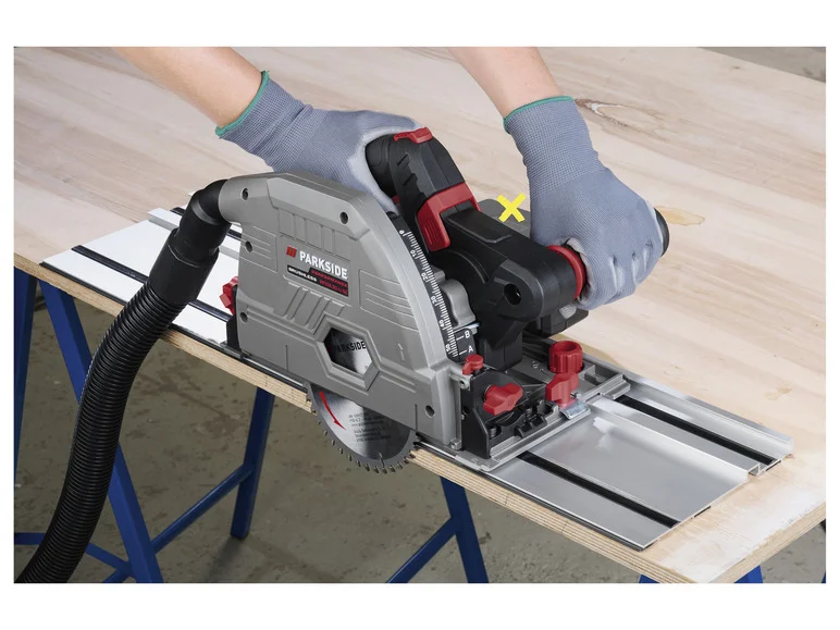 Efeito PARKSIDE PERFORMANCE® sem o uso de PPTSA 20-Li B2, 20 V