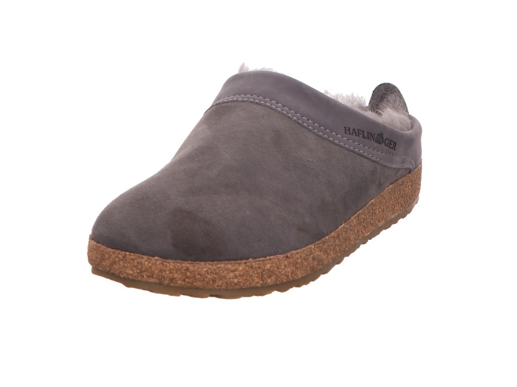 HAFLINGER Hausschuhe grau