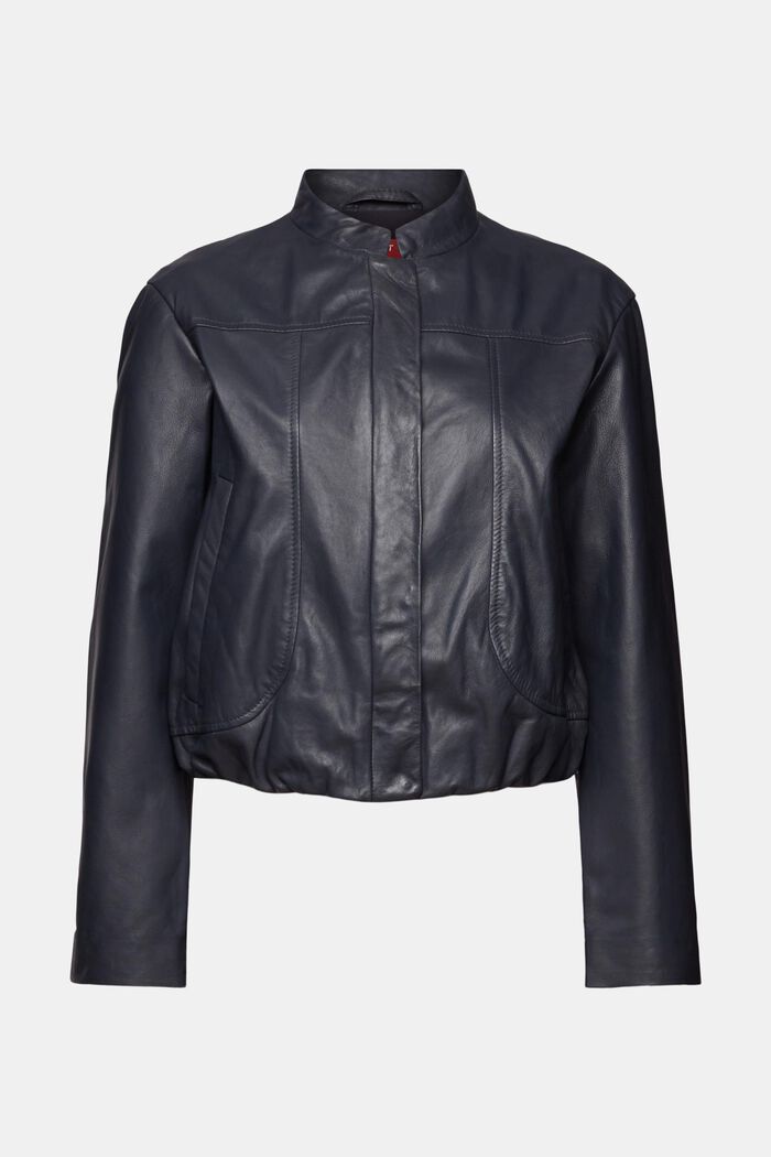 Lederjacke mit Stehkragen