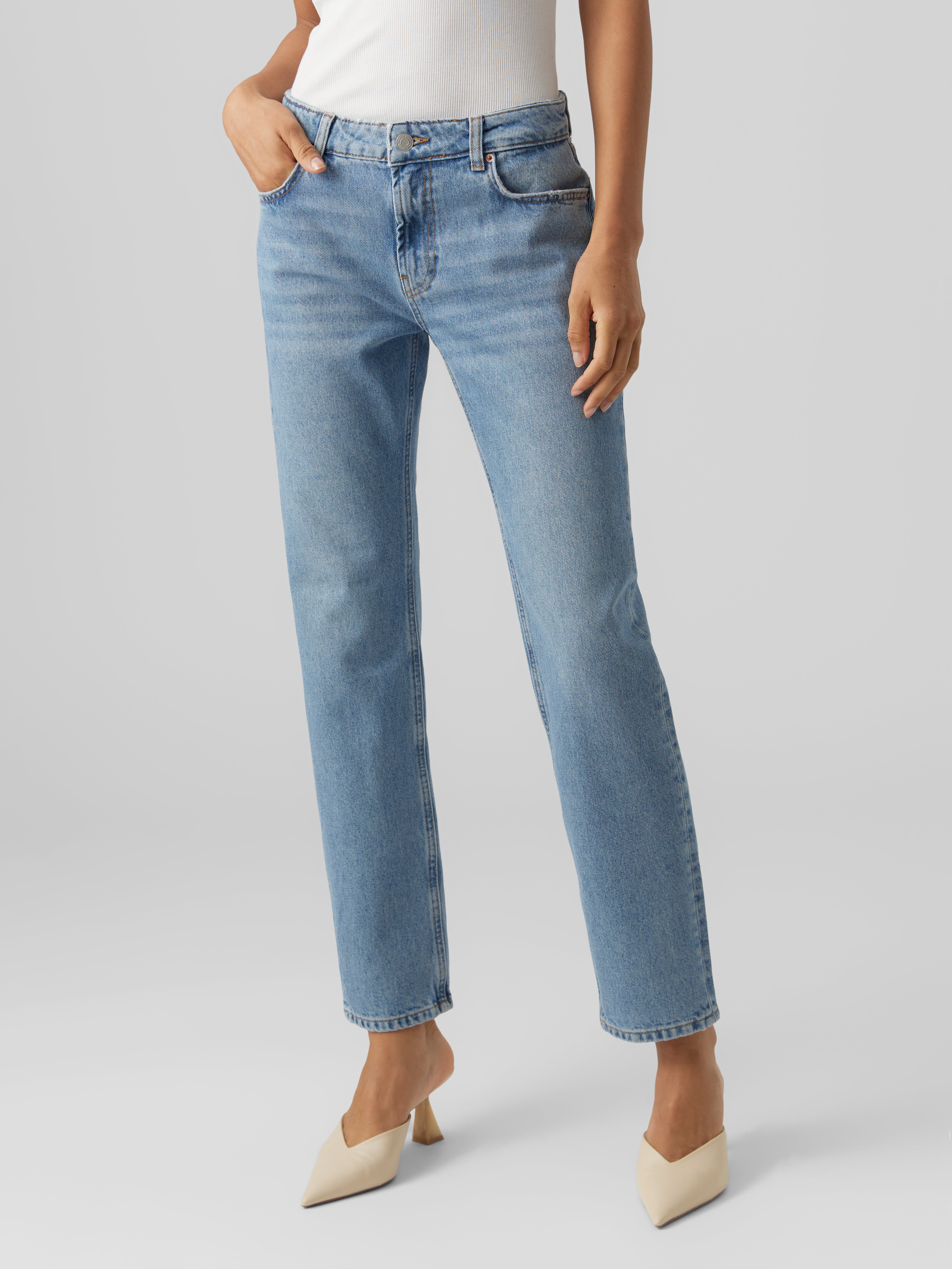 VM90S Niedrige Taille Gerade geschnitten Jeans