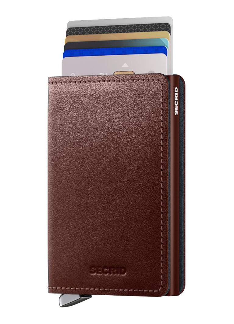 Porte-cartes Secrid Slimwallet Dusk marron foncé