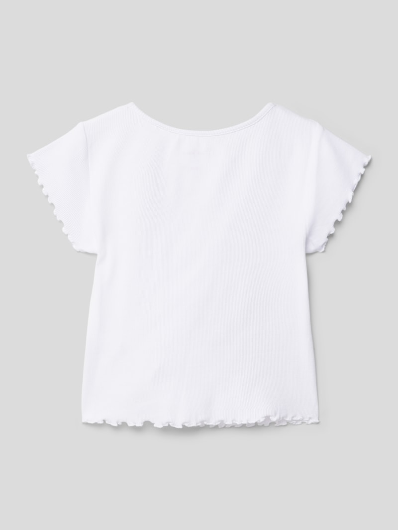 T-Shirt mit Label-Print Modell 'NATALIE' in weiß