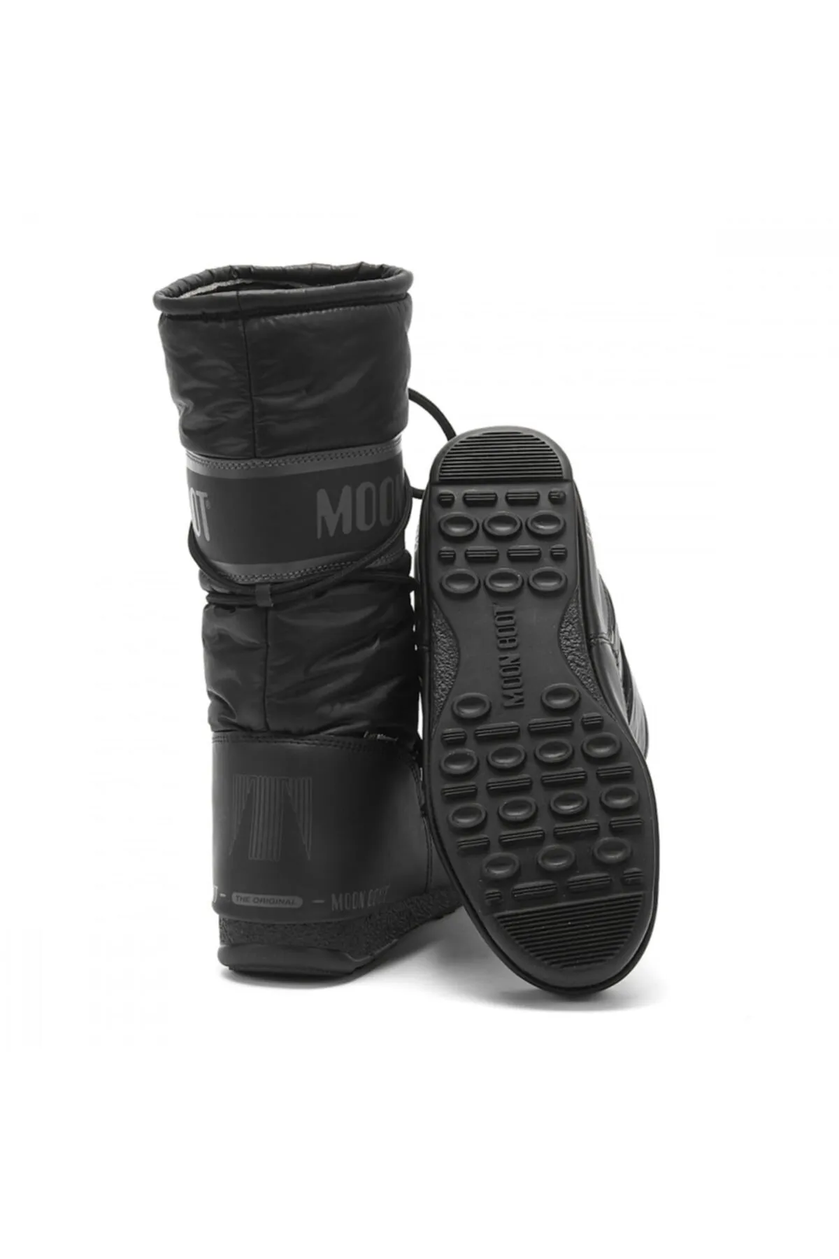 MOON BOOT  Schwarze lange Schnürstiefeletten für Damen24009100001