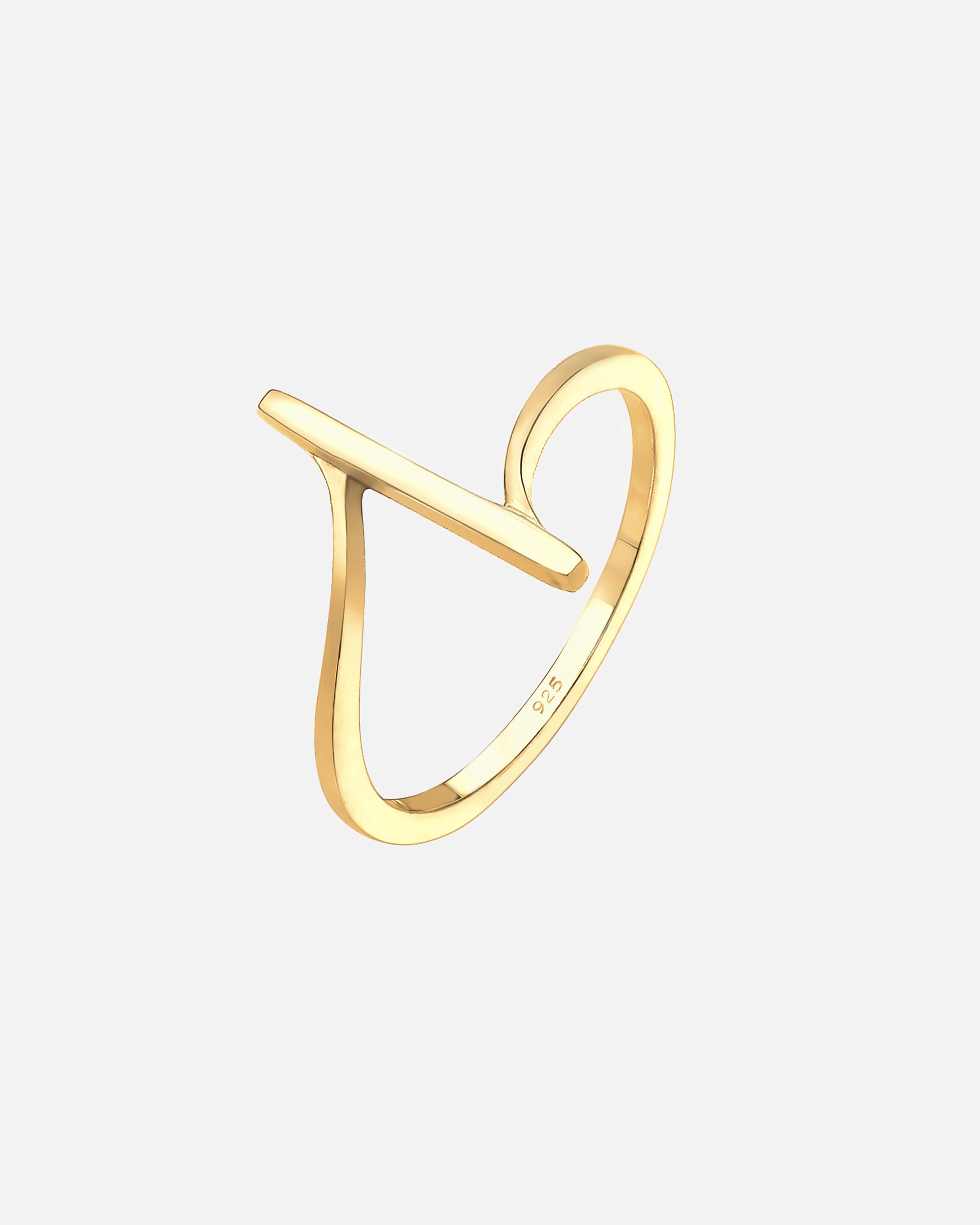 Anello con nastro minimalista e di base Elli Geo Shapes