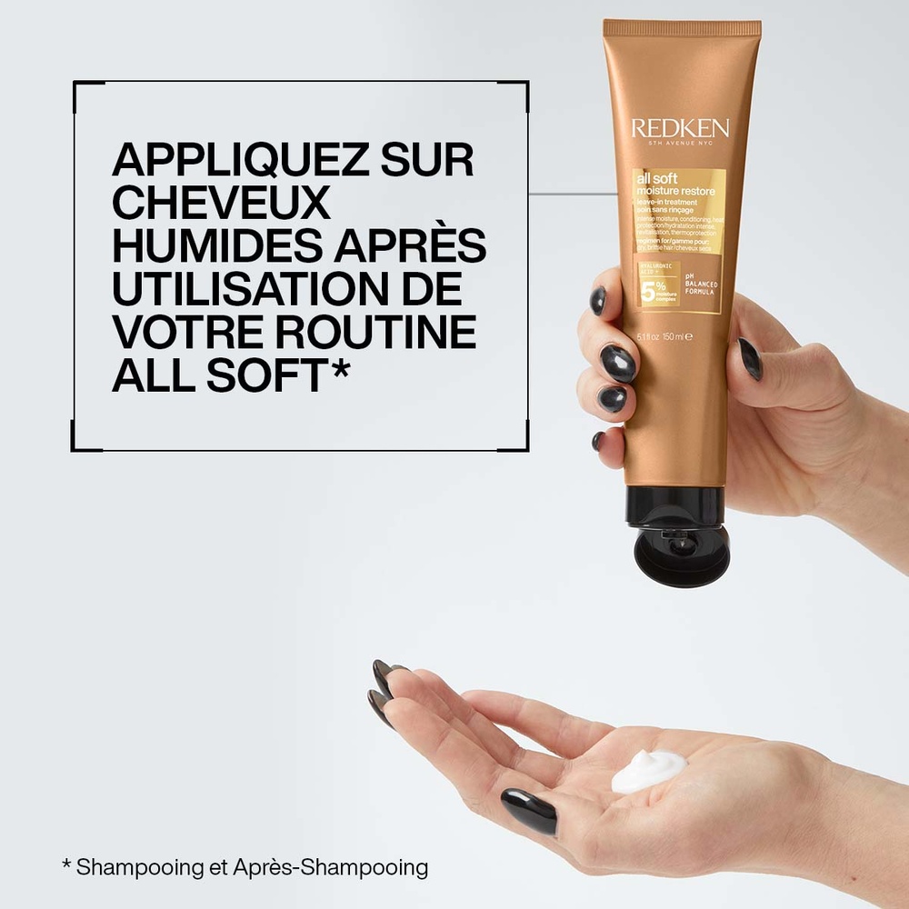 Redken All Soft Moisture Restore Soin sans rinçage hydratant pour cheveux secs