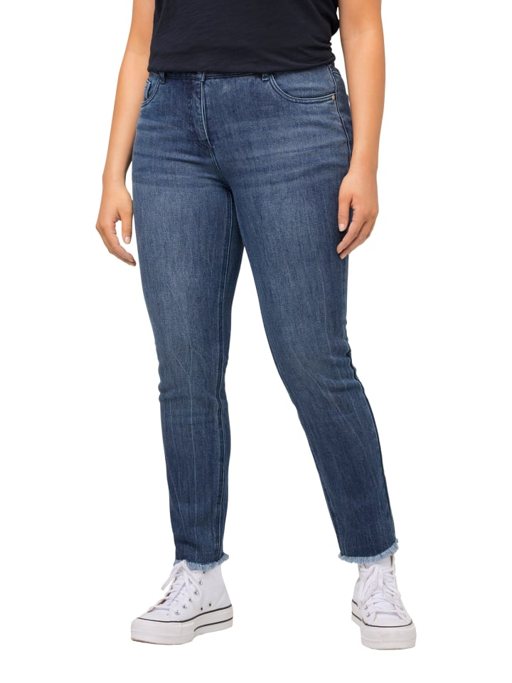 Ulla Popken Jeans in blue denim günstig kaufen