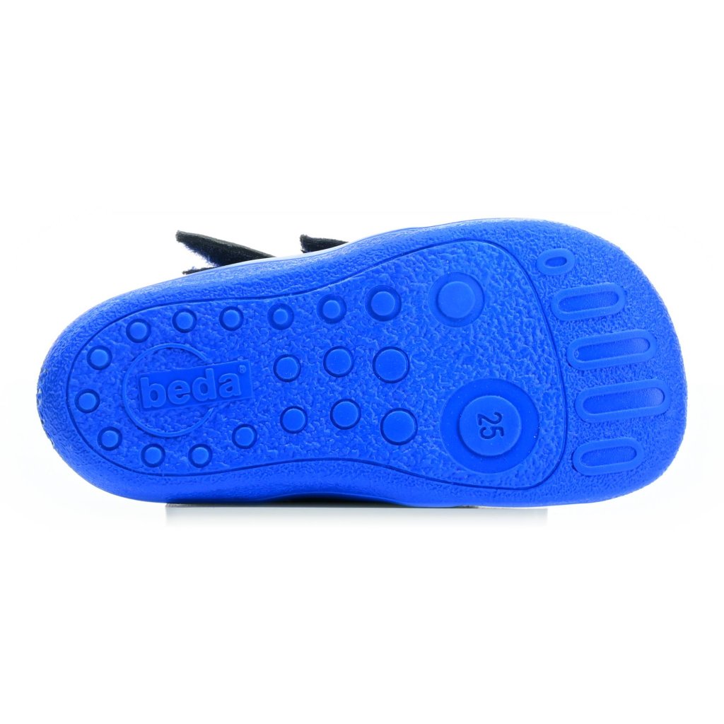 Beda Daniel mit Membran (BF 0001/W/M/2) dunkelblaue Barfuß-Stiefeletten