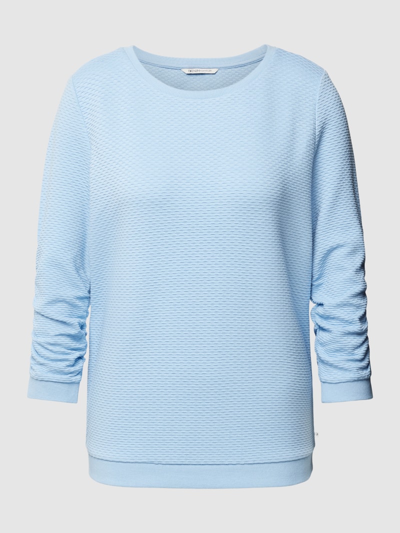 Sweatshirt mit 3/4-Arm in hellblau