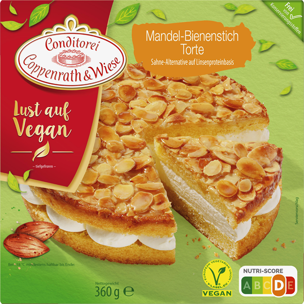 Coppenrath & Wiese Lust auf Vegan Mandel-Bienenstich Torte