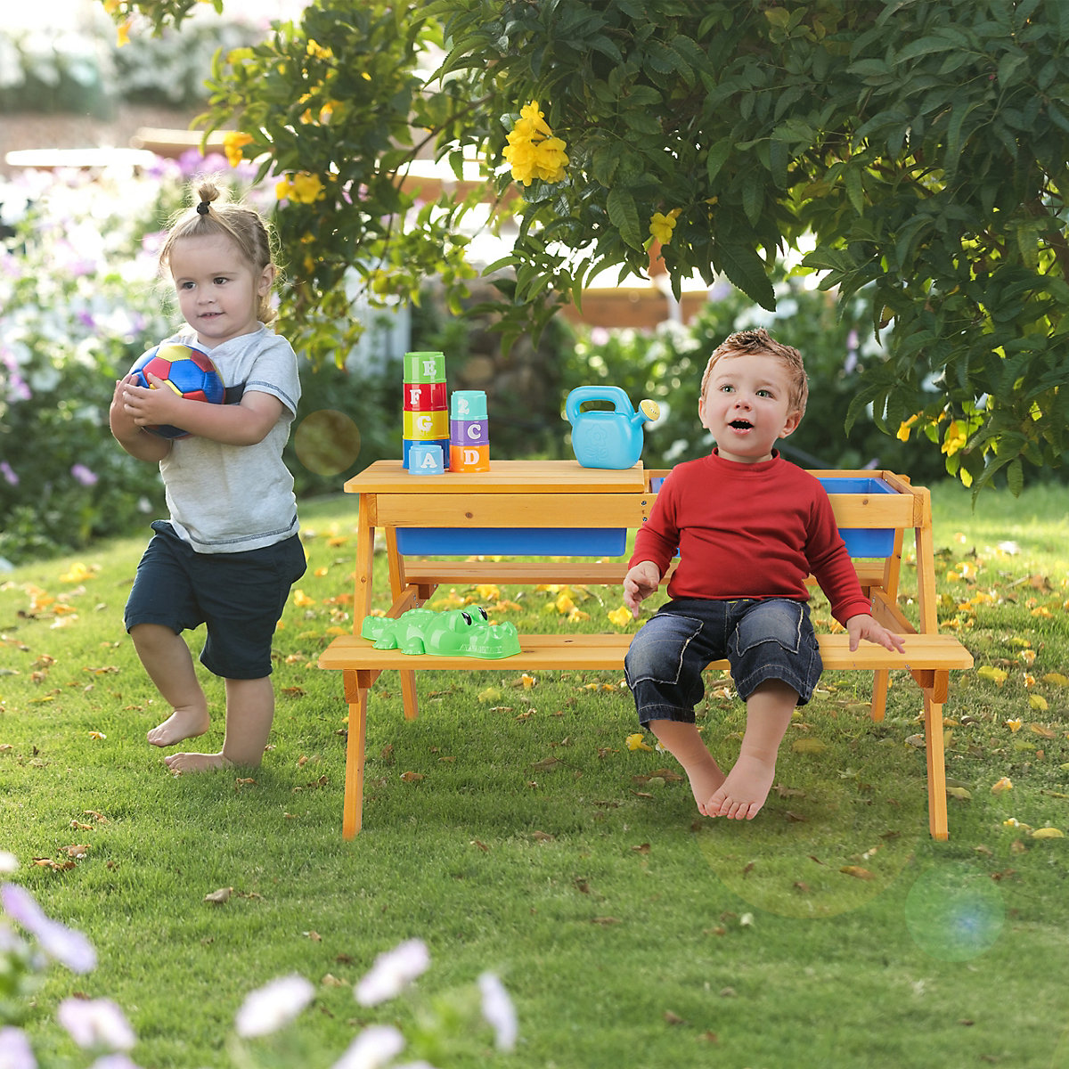 Kindersitzgruppe Holz für Garten