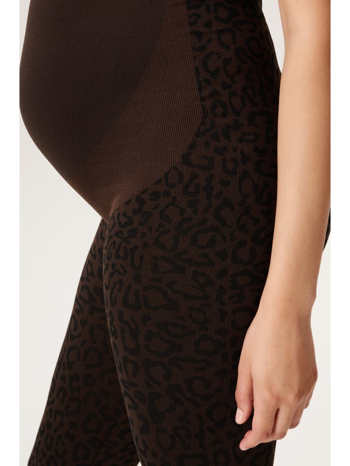 Noppies Umstandsleggings Cara Leopard in Coffee Bean günstig kaufen