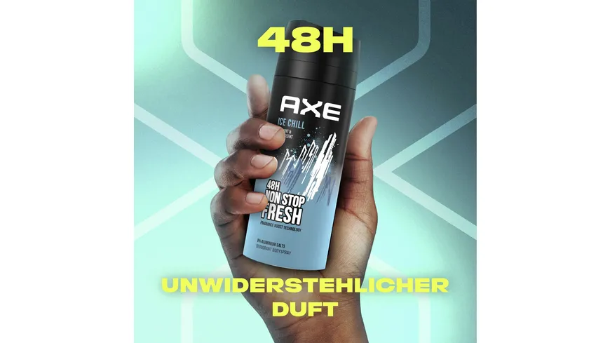 AXE Bodyspray Ice Chill ohne Aluminiumsalze 150 ml