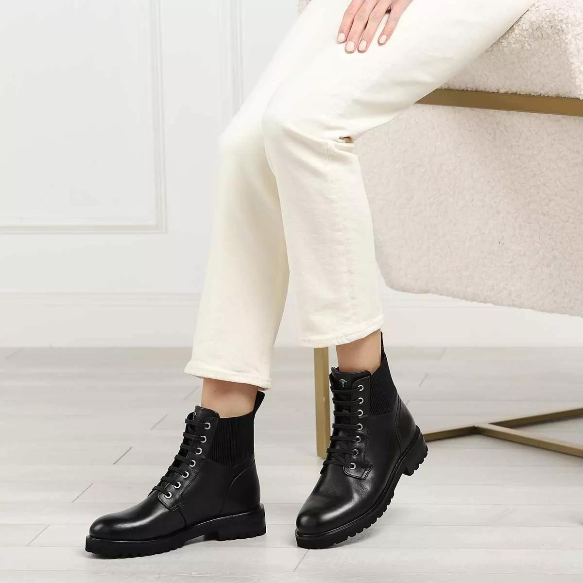 JOOP! Stiefeletten schwarz Schnürstiefel