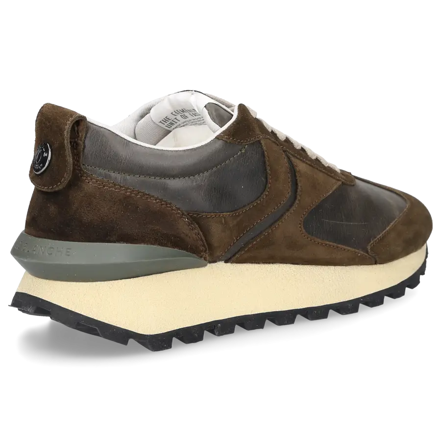 VOILE BLANCHE - Sneaker low Qwark MAN Kalbsleder - oliv