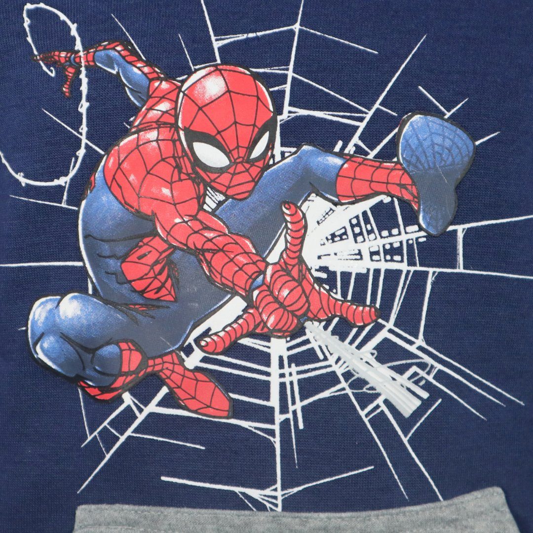 MARVEL Kapuzenpullover Marvel Spiderman Kinder Jungen Fleece Hoodie Pulli Gr. 98 bis 128