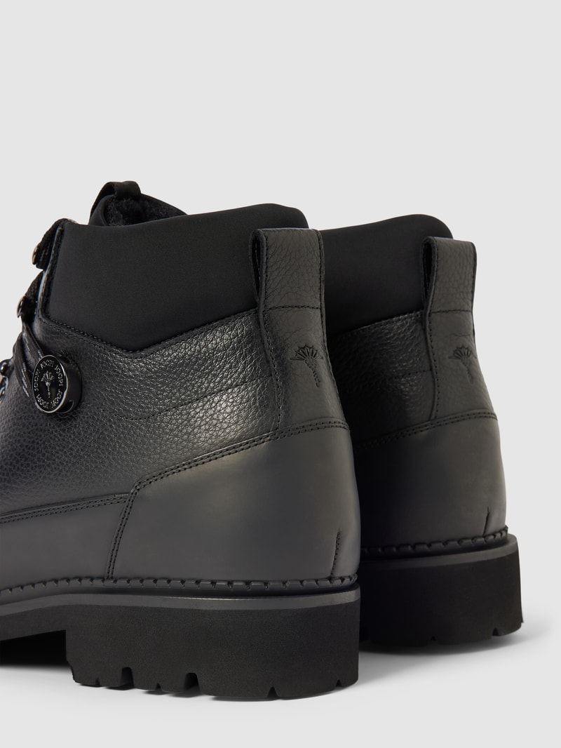 Boots mit Label-Detail Modell 'estate hektor' in schwarz