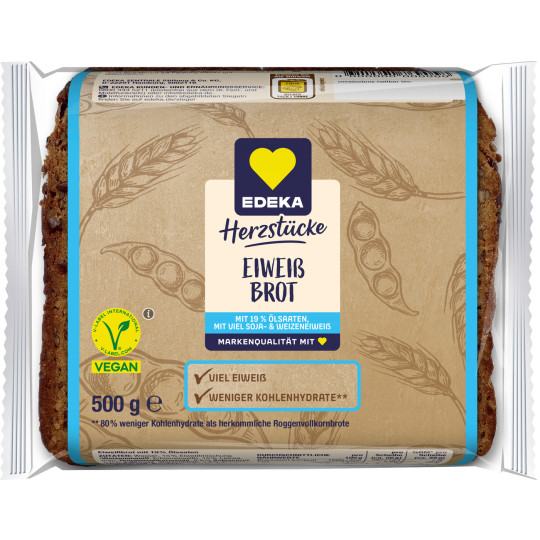 EDEKA Herzstücke Eiweißbrot 500G