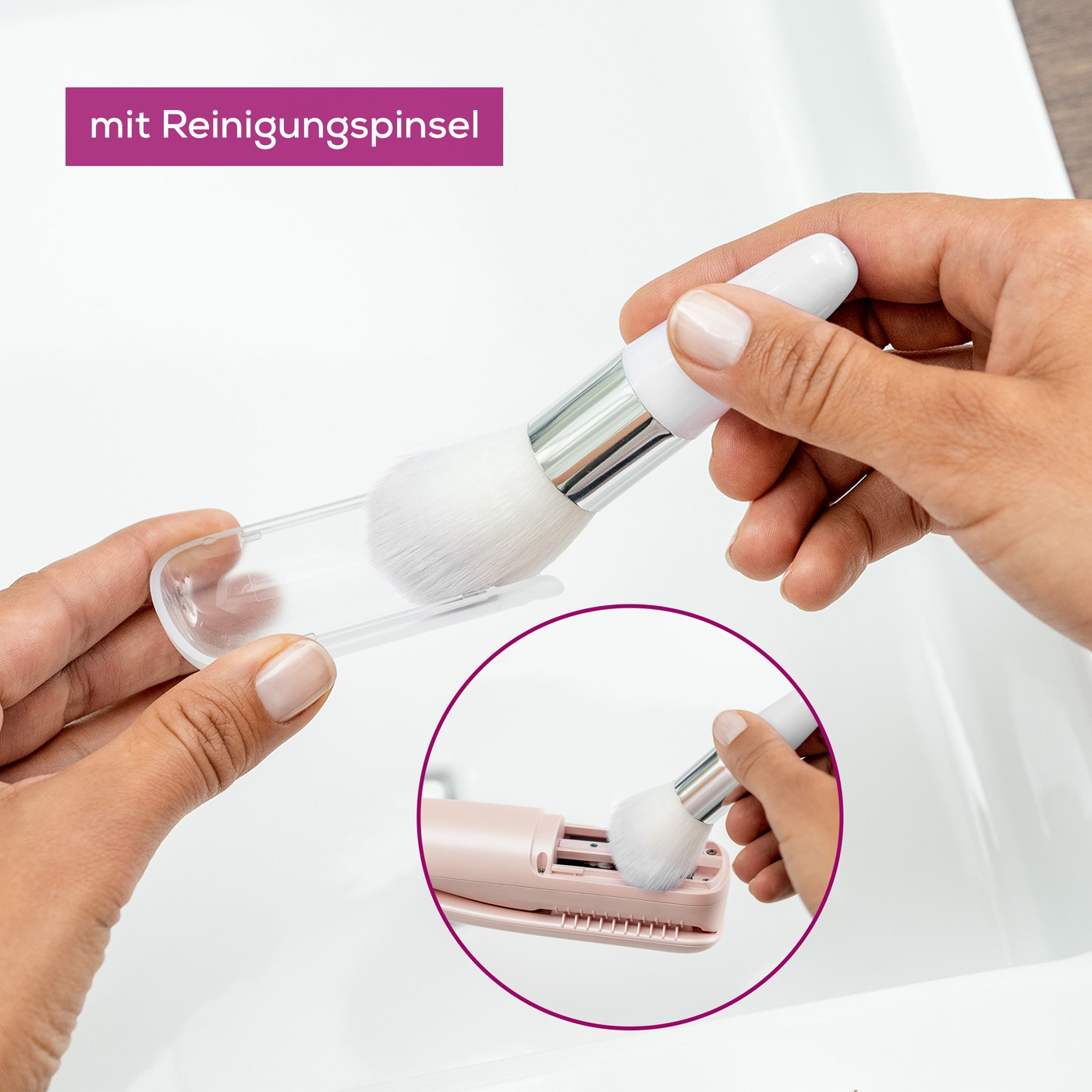 Beurer Splissentferner HT 22-Splisstrimmer für gepflegte Haarspitzen & praktischer Haar Auffangkammer