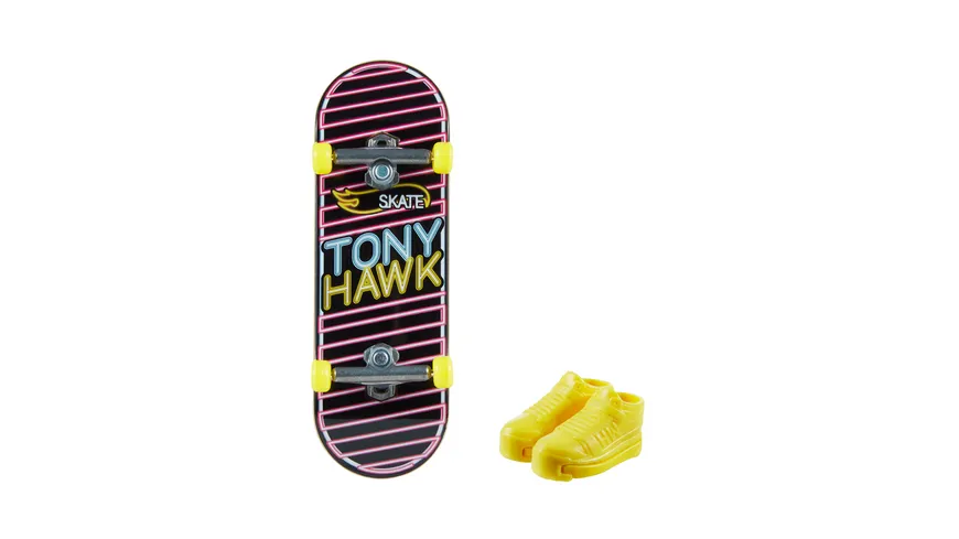Hot Wheels Skate Fingerboard & Schuhe, Tony Hawk Skateboard, vers. Farben, 1 Stück, sortiert