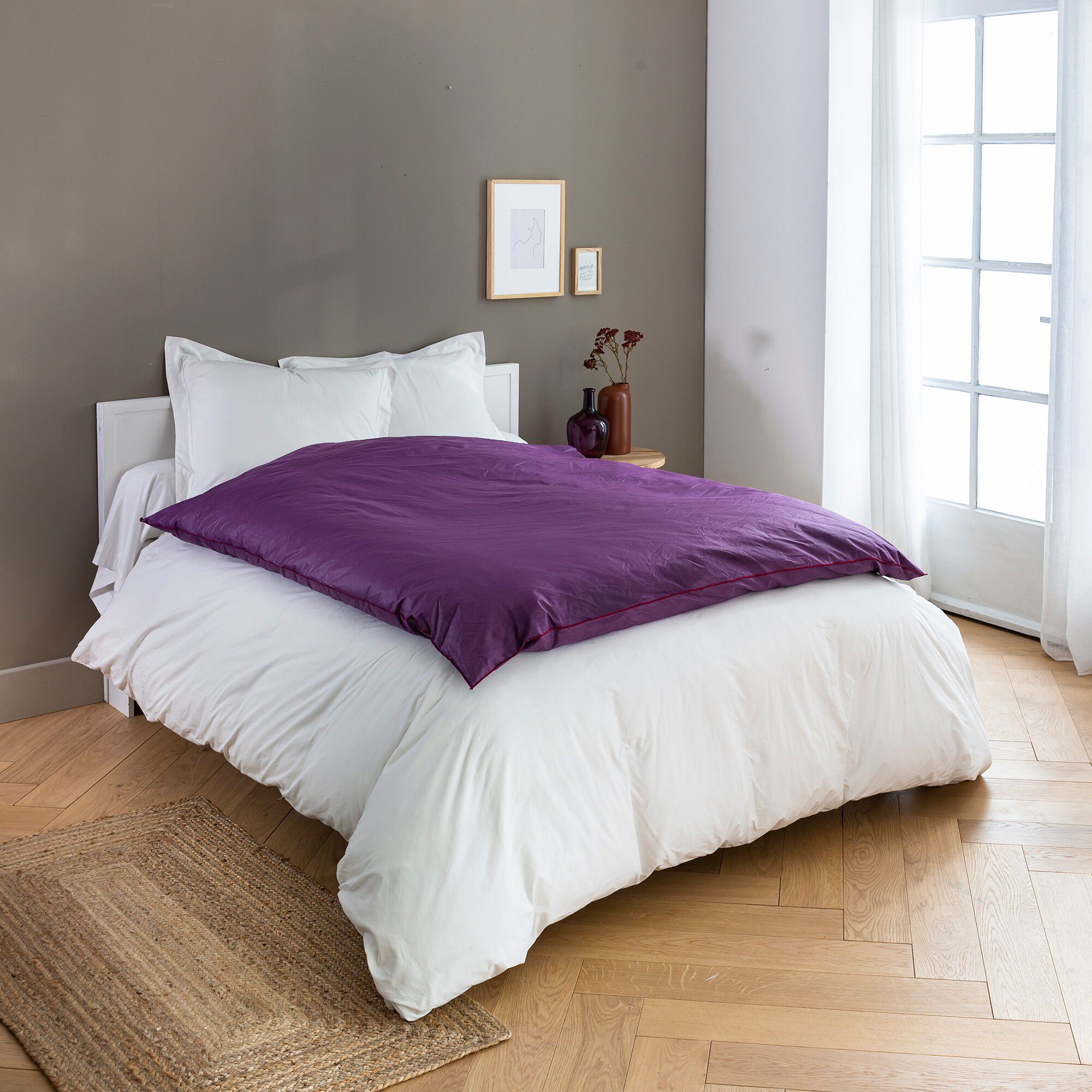 Édredon naturel duvet et plumettes qualité prestige