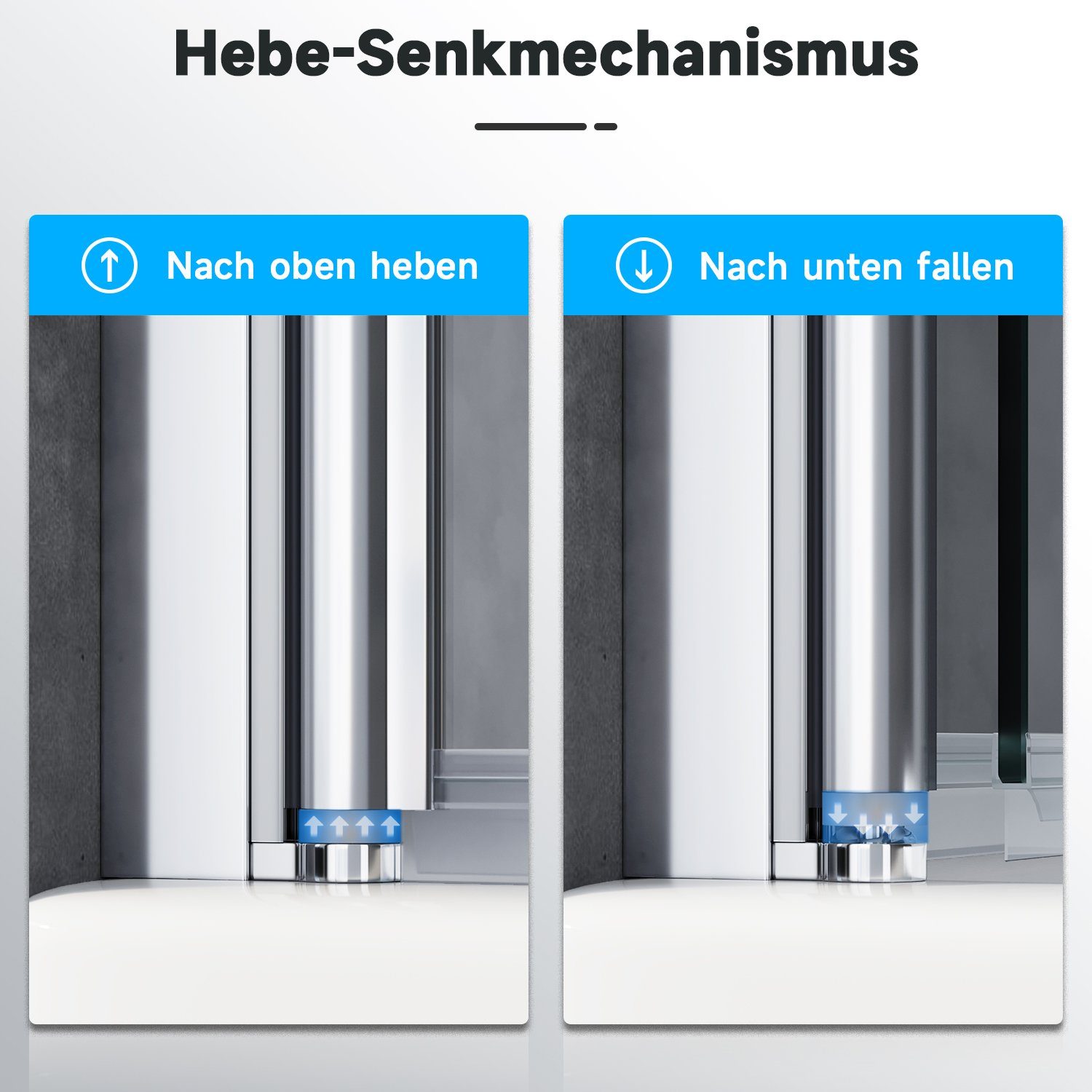 SONNI Badewannenfaltwand Badewannenaufsatz Faltwand 2-teilig 1000 x 1300 mm, NANO Glas Duschwand ESG